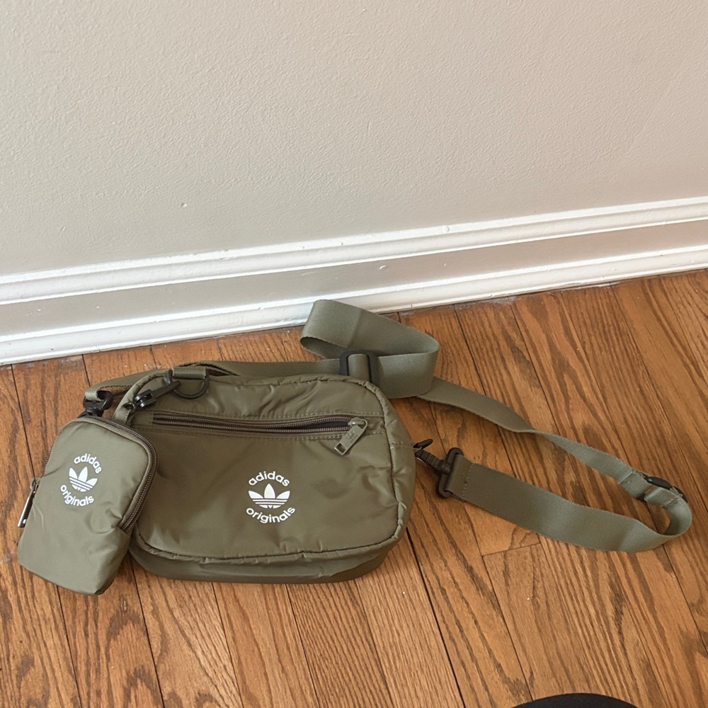 Adidas Originals Olive Green Unisex Crossbody Bag
